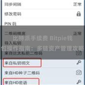 比特派手续费 Bitpie钱包操作指南：多链资产管理攻略