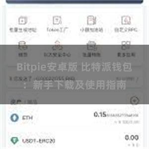 Bitpie安卓版 比特派钱包：新手下载及使用指南