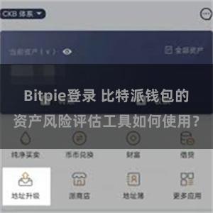 Bitpie登录 比特派钱包的资产风险评估工具如何使用？