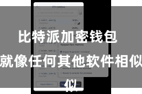 比特派加密钱包  就像任何其他软件相似